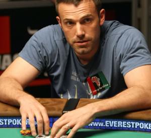 Ben Affleck, poker table